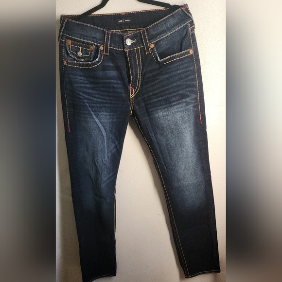 Two (2) True Religion Men's Geno Slim Fit Straight Jeans, Size 33 - Picture 1 of 13